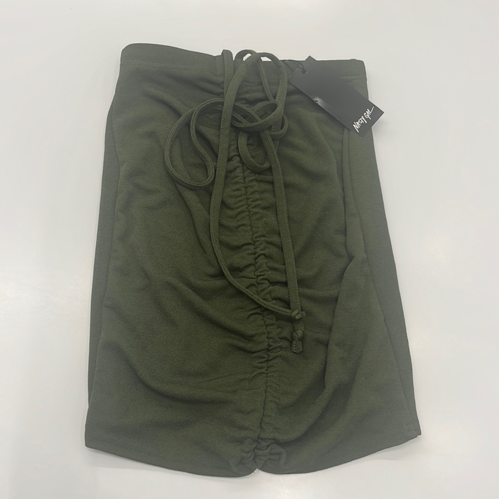 Nastygal Hip Floss Ruched Mini Skirt